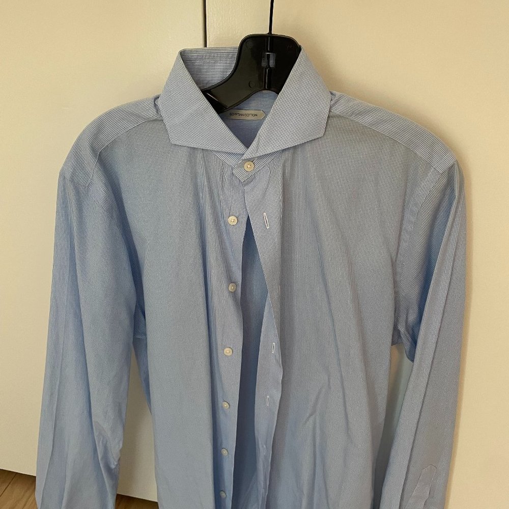 Suitsupply checkered button down shirt